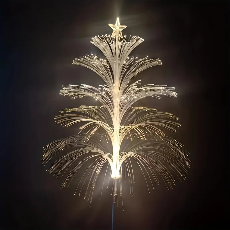Solar Powered Fiber Optic Jellyfish LED Stake Lights, Color Changing Lights for Outdoor Patio Flower Bed Holiday Party Decor Vue