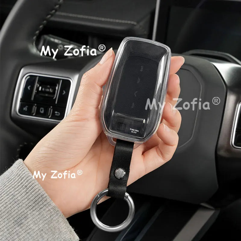 Ultra Thin Transparent TPU Car Key Cover Shockproof Anti-scratch Full Wrap Key Case Accessories For Toyota RAV4 XA60 2026 2027 Vue