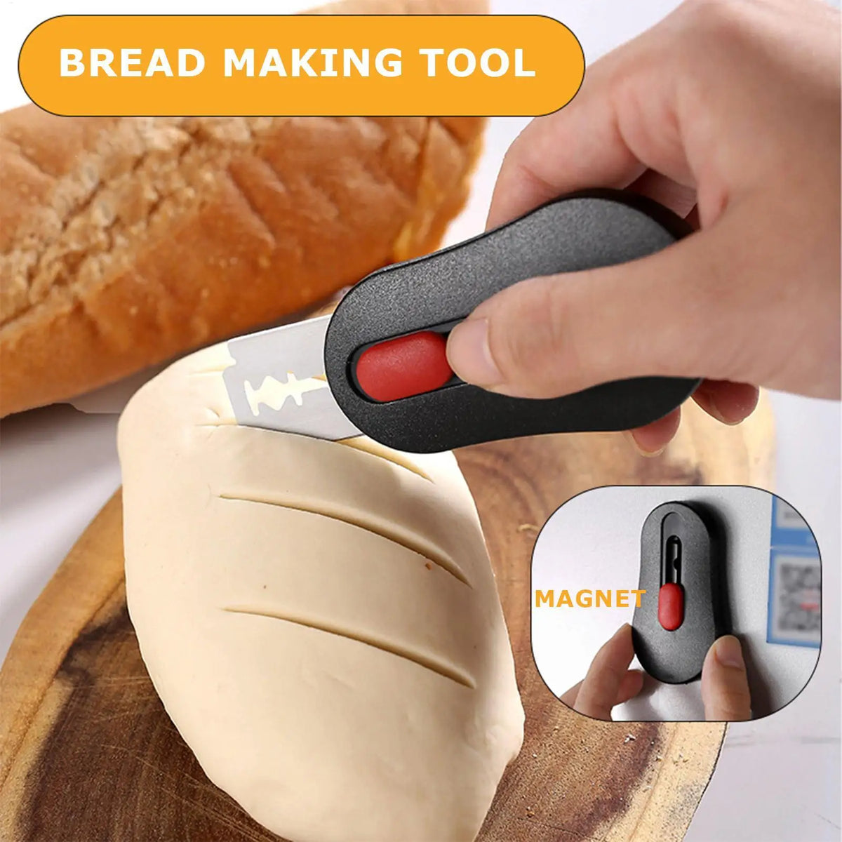 Bread Lame Dough Scoring Tool Sourdough Lame Scoring Tool Baking Accessory Professional Sourdough Bread Scoring Tool with5 blade Vue