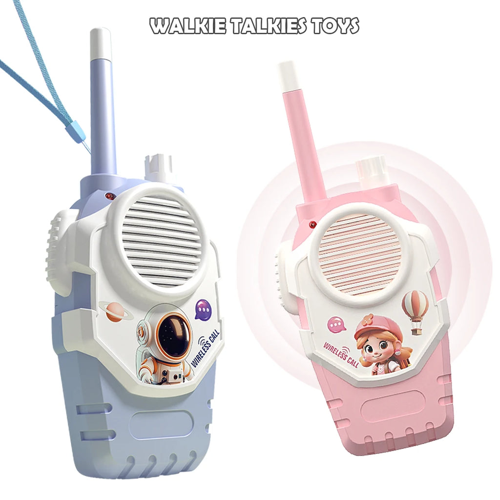 Walkie Talkie 2Pcs, Anti-loss Lanyard and Back Clip Design, One Click Call to Friend Gifts for Outside Trip Camping Hiking Toys Vue