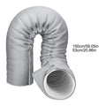 150X53cm Insulated AC Hose Cover with 3 Adjustable Straps, Portable Exhaust Pipe Thermal Wrap, Universal 5-5.9" Sleeve accessory Vue B