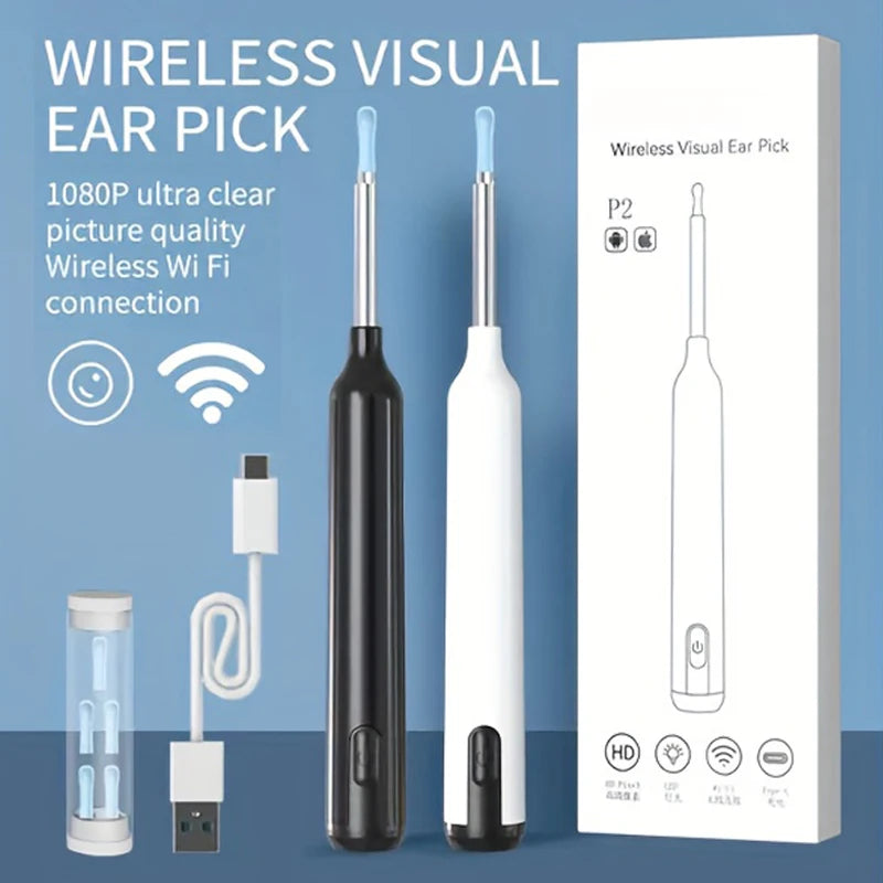 WiFi Visual Ear Cleaning Camera 1080P HD with LED Lights Visual Ear Cleaning Camera Vue