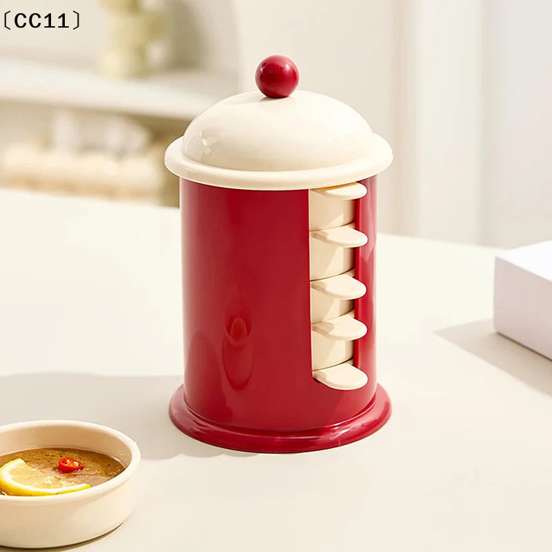 5Pcs Durable Stackable Dipping Dish Reusable With Handle Sauce Cup Containers Condiment Containers Kitchen Supplies〔CC11〕 Vue