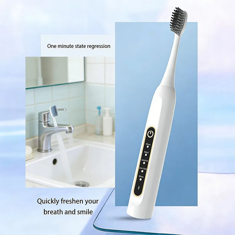 YUNCHI E7 Electric toothbrush adult charging sound vibration soft bristle whitening toothbrush five modes of automatic shutdown Vue