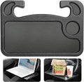Portable Universal Drinks Holder With Multifunctional Table Desk Notebook Eat Work Cart Drink Coffee Holder Car Steering Wheel Vue GRAY