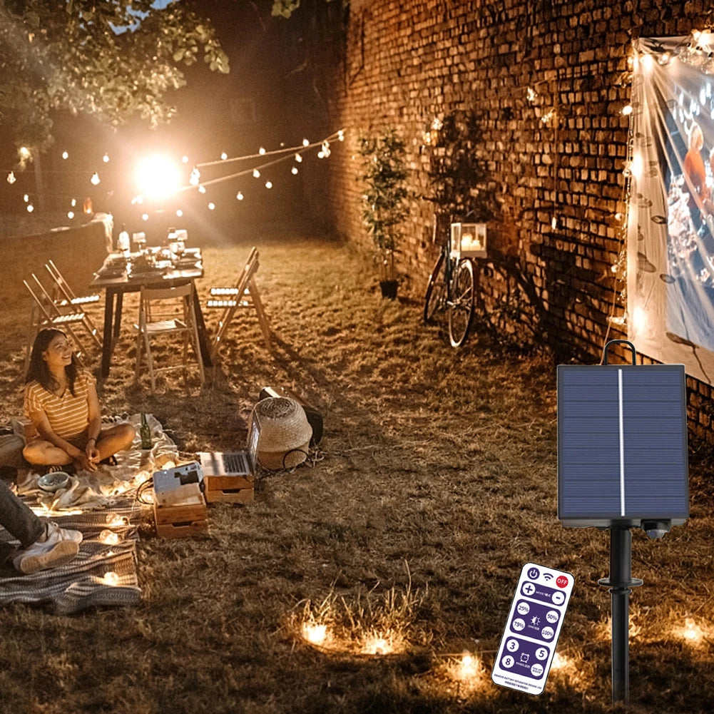 Solar Panel Control Box 3.7V 1200mAh + Remote for LED String Lights Solar Light Controller Vue
