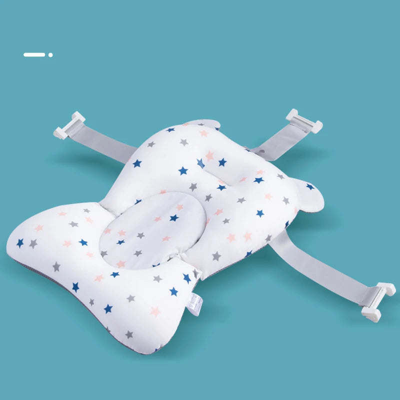 vvocci Baby bath net; baby bath anti-slip floating mat; children's bath mat; newborn bath tub baby bath support cradle Vue B33 White Star