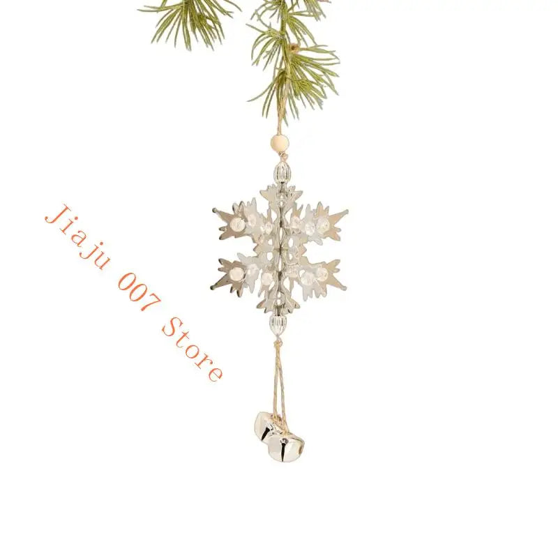 Artistic Iron Wire Christmas Ornament – Butterfly, Snowflake & Flower Holiday Ornament Vue Silver threedimensi China Mainland