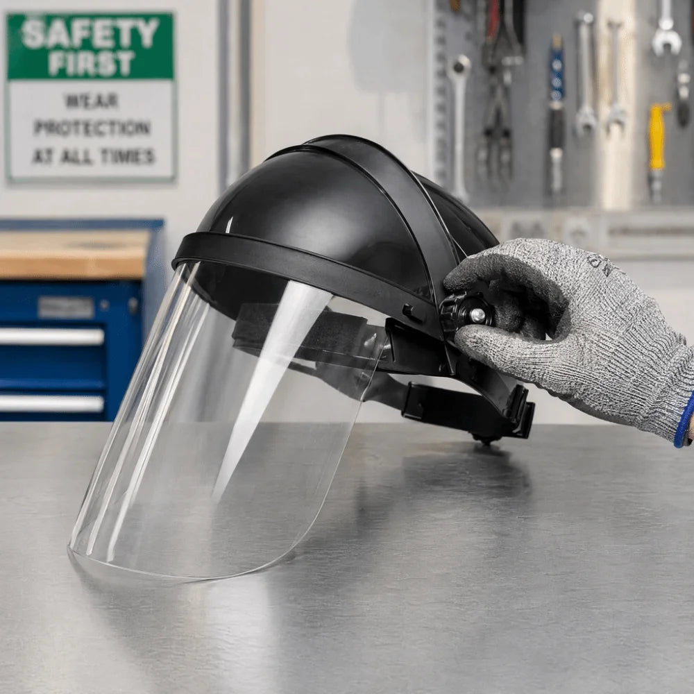Face Protector Welding Protective Mask Adjustable Heat Resistant Welding Helmet Splash-proof Dust-proof Welder Mask Workshop Vue