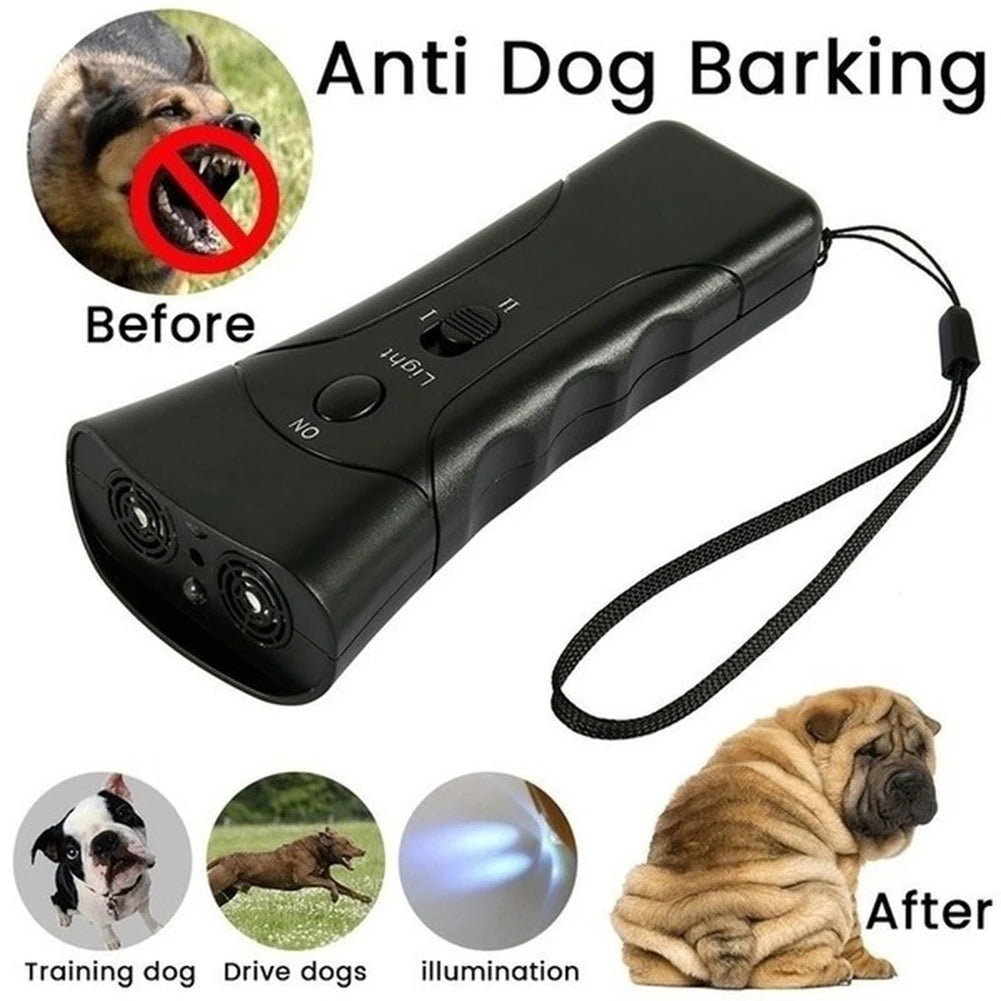 Ultrasonic Dog Bark Deterrent Device with LED Light Ultrasonic Dog Deterrent Vue