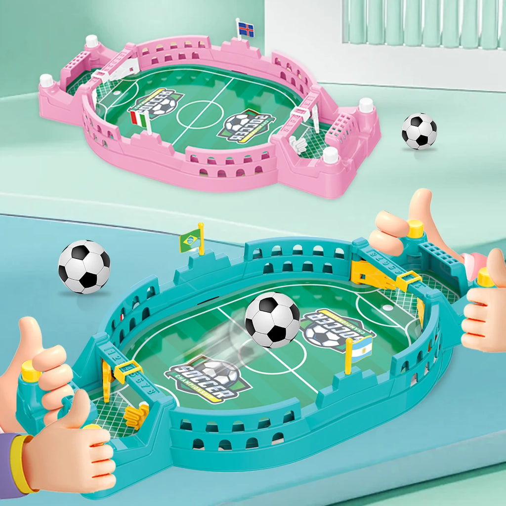 Mini Foosball Game Toys, Tabletop Football Soccer Pinball for Indoor Game Room Interactive Sports Game for Age 3+ Kids Vue