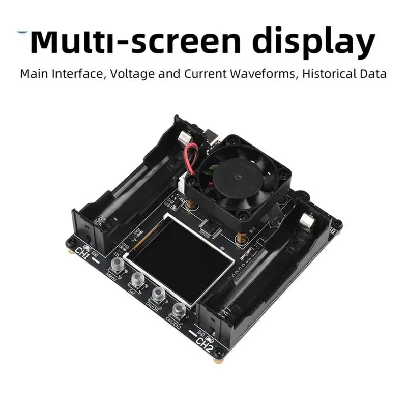 Hot-DC 5V Dual Channel 18650 Battery Capacity Tester Vue