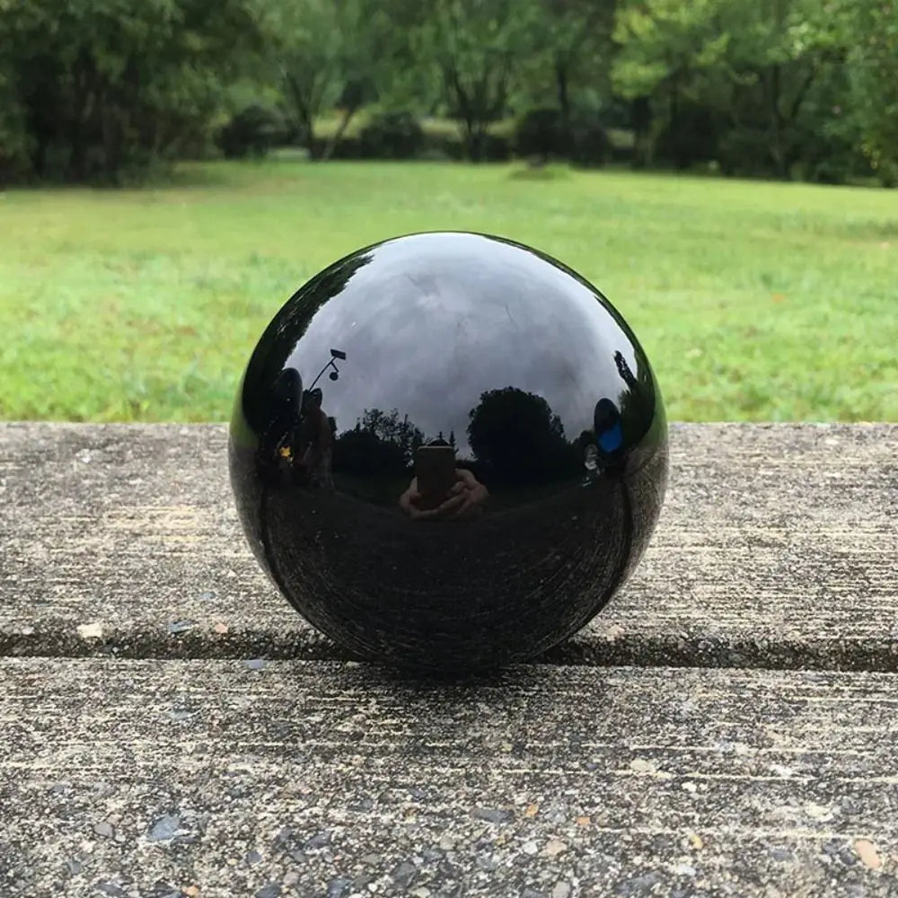 Home Decor Round Black Obsidian Sphere 20/30/40/50mm Large Crystal Ball Exquisite Crystal Ornament Collectibles Vue
