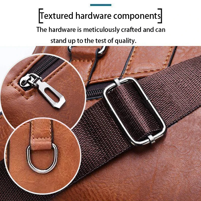 Classic Multi Pocket Sport Shoulder Bag Durable Water Resistant Nylon