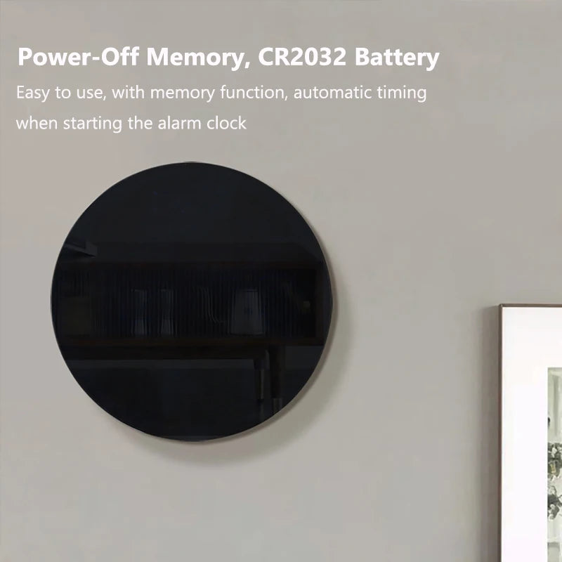 LED Wifi Digital Wall Clock Multifunctional Temperature Display House Daily Alarm Clock Wall Hanging Colorful Intelligent Clocks Vue