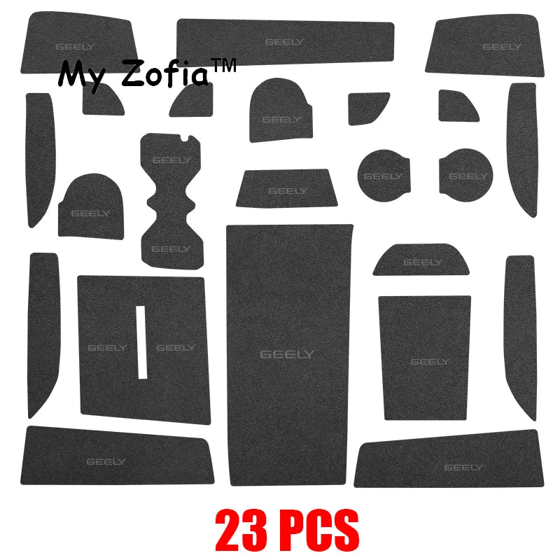 For Geely Cityray 2024 2025 boyue Car Anti-Slip Door Groove Mats Gate Slot Pad Mat Non-Slip Pad Water Protect Auto Accessories Vue F