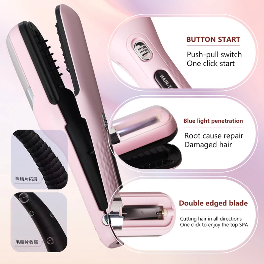 Hair End Cutting Machine Hair Split Ends Trimmer Automatic Split End Remover Damaged Hair Repair Care Treatment Vue