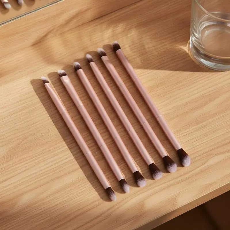 1/2/3/5Pcs Multifunctional Double End Eyeshadow Brush Cosmetic Daily Makeup Beauty Brush Set Vue