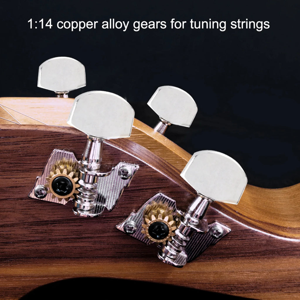 2L2R Silver Classical Ukulele Tuning Pegs Machine Heads Ukulele DIY Parts Classical Ukulele Tuning Peg Vue