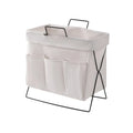 Large Capacity Dirty Clothes Storage Basket Folding with Handle Snack Clothes Basket Space Saving Clothing Storage Basket Vue Beige