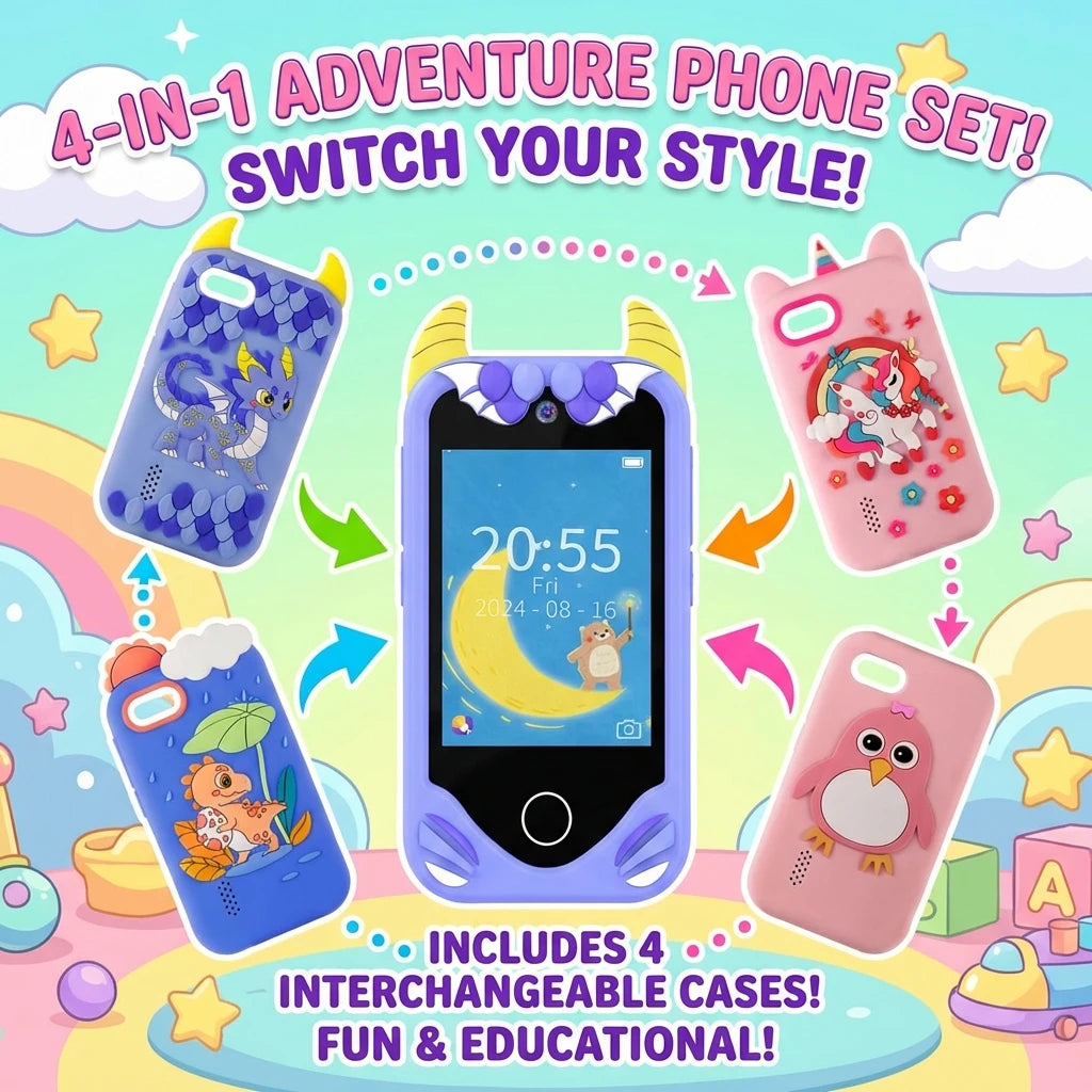 Children Smart Phone Camera Kids Toys Touchscreen Unicorn Mobile MP3 Player Digital Camera Educational Toys for Girl Boy Vue
