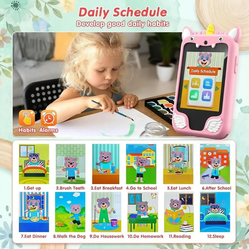 Children Muscial Smart Phone Kids Toys Cartoon Unicorn Touchscreen Mobile Girls Boys Educational Toys Birthday Christmas Gifts Vue