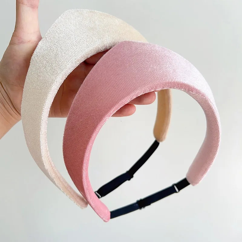 Retro Velvet Women Headband Smooth European and American Hairpin Headband Hair Hoop Lady Headwear Styling accessories Vue