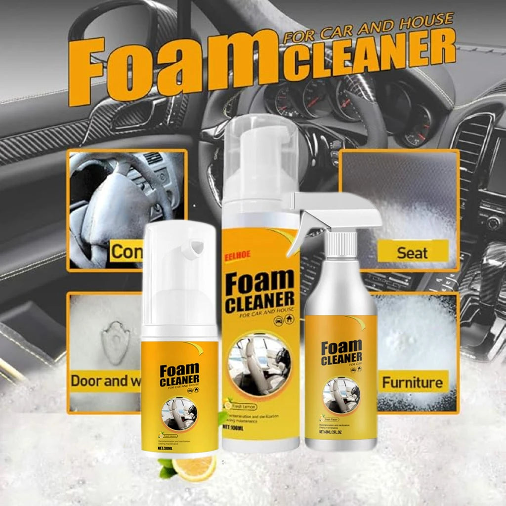 Car Interior Multifunctional Foam Cleaning Spray Car Steering Wheel Leather Seat Decontamination Deep Cleaning Multi-foam Spray Vue