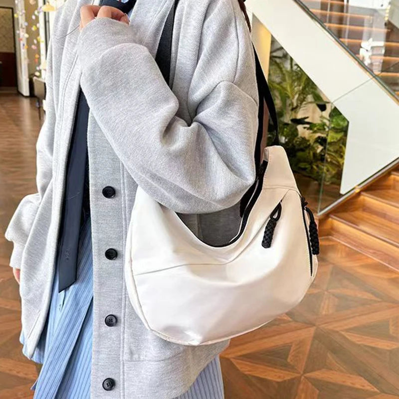 Casual Women's Nylon Crossbody Bag Large Capacity Hobo Shoulder Purse
