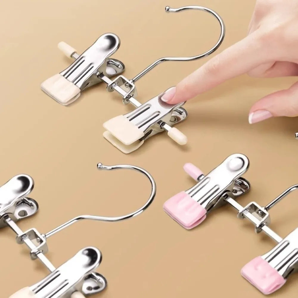 30pcs 360° Rotatable Clothes Drying Hanger Windproof Non-Slip Clothes Clips Double Clip Multi-Function Clothespins Vue