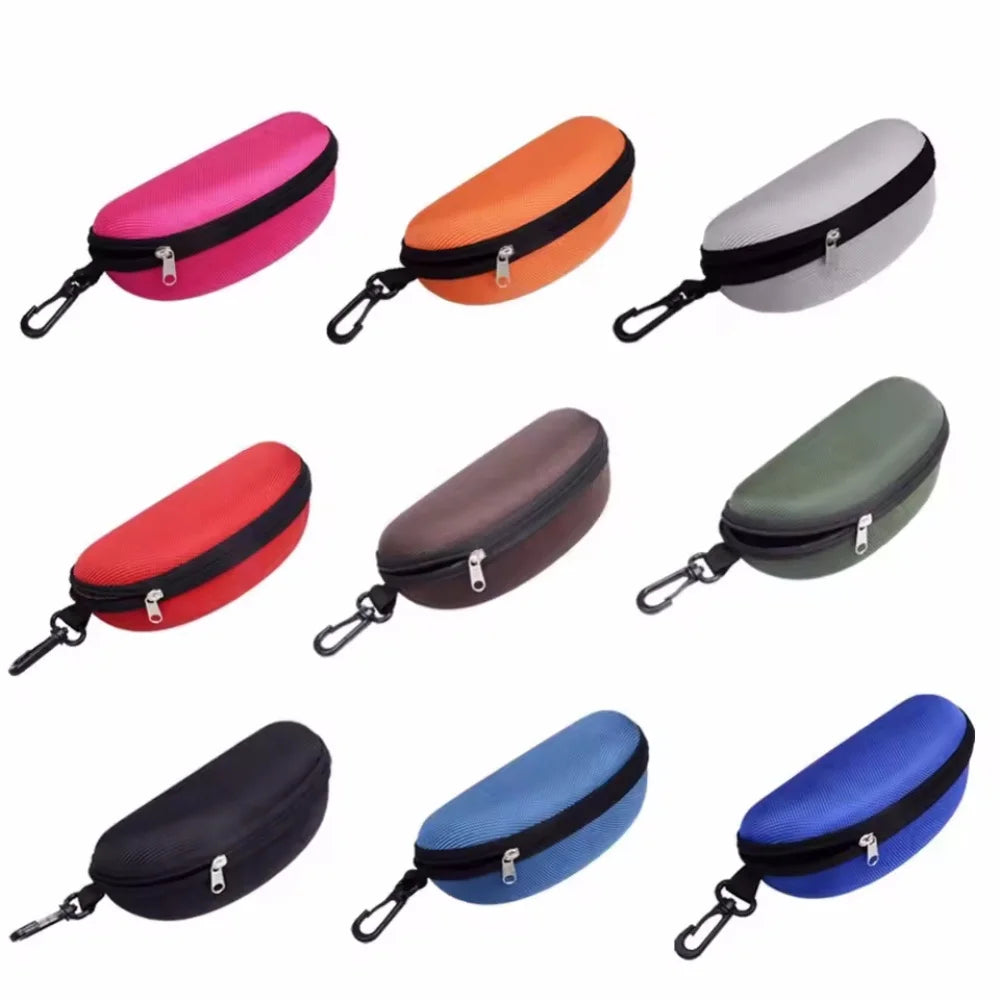 EVA Glasses Box Sunglasses Case Spectacle Case Eyeglass Box Hard Case with Lanyard Zipper with Hook Eyewear Bag Accessories Vue