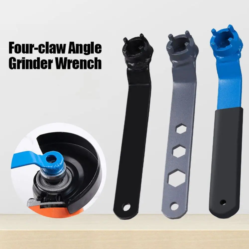 Adjustment Four-Claw Wrench Labor Saving Efficient Angle Grinder Wrench Non-slip High Toughness Lock Nut Flange Remover Vue