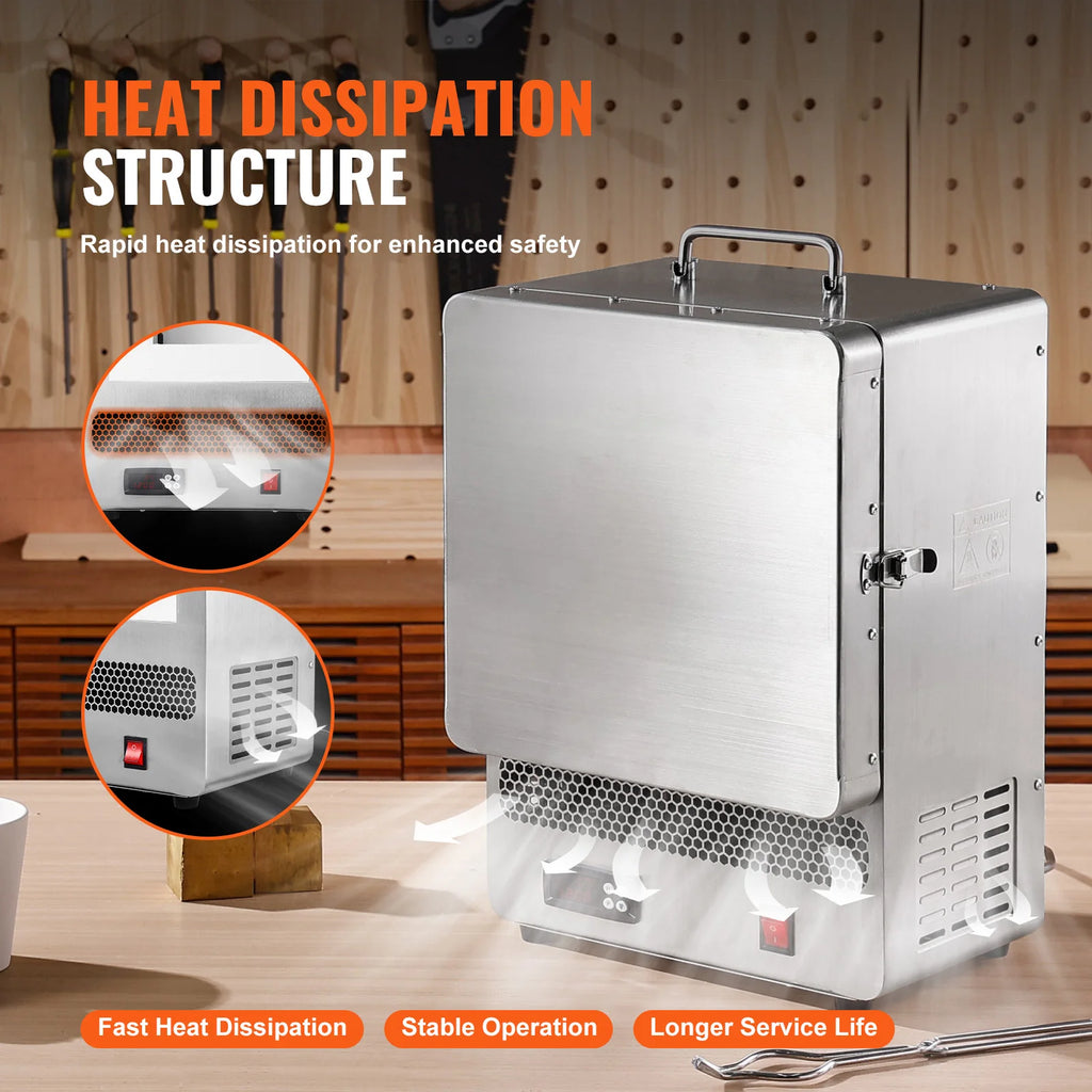 1500W Tabletop Electric Kiln Melter – 2192°F Gold Melting Furnace Electric Kiln Melter Vue