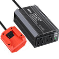 300W Portable Inverter Power Station Compatible for Makita/DW/Milwaukee 18/20V Batteries Smart Transformer Outdoor Work Adapter Vue For Milwaukee