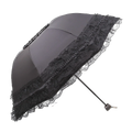Fashion Lolita Lace Sun Umbrella Anti-UV Protection Thickened Portable Sunshade Folding Waterproof Folding Umbrella Girl Vue Black