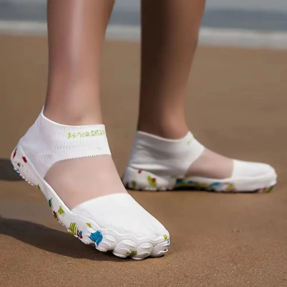 Gym Flats Anti-Slip Wading Shoes Lightweight Breathable Aqua Shoes Durable Water-Resistant Barefoot Shoes Beach Vue