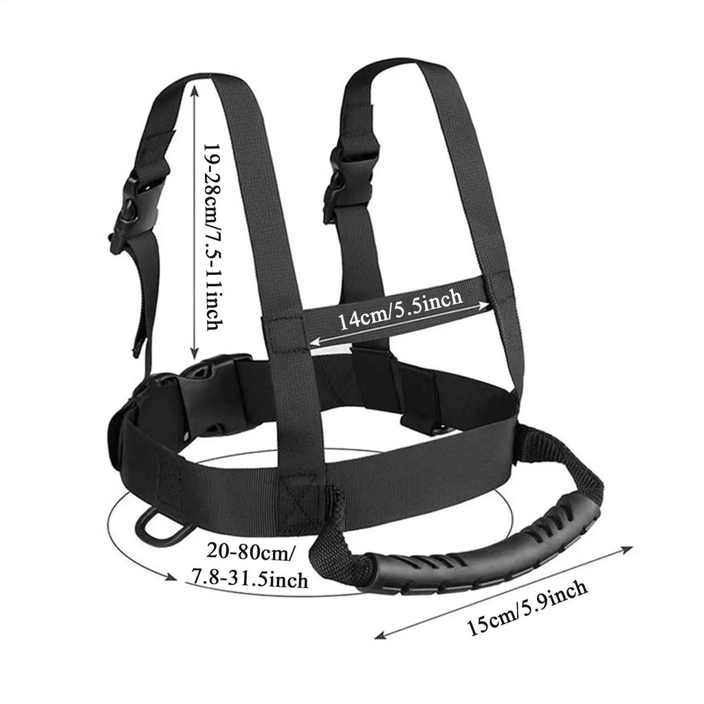 Child Ski Harness Anti-Fall Safe Training Leash Snowboarding Traction Speed Control Ski Leash Trainer for Friends Beginners Vue