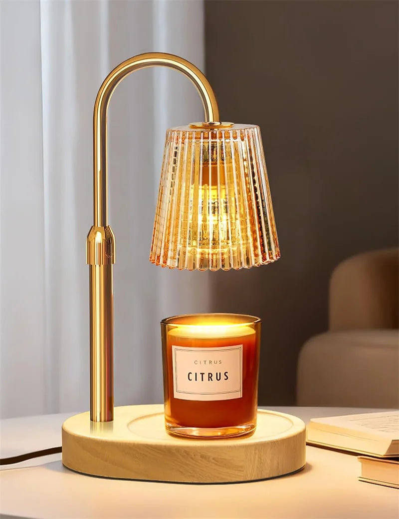 Candle Warmer Lamp with Timer Dimmer Adjustable Height, Electric Wax Melts Warmer for Jar Candles, Birthday Christmas Gifts Vue