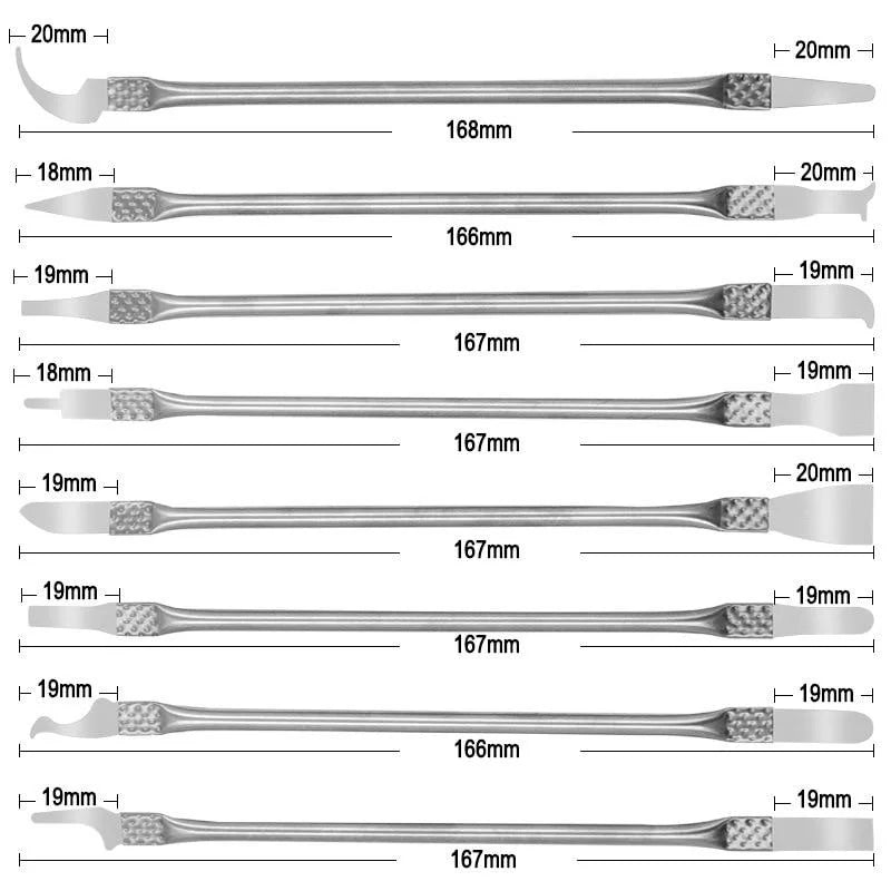 8Pcs Ultra Thin IC Chip CPU Blade Knife Motherboard Maintenance UV Glue Cleaner Remover Phone Disassemble Repair Tools Vue 8pcs