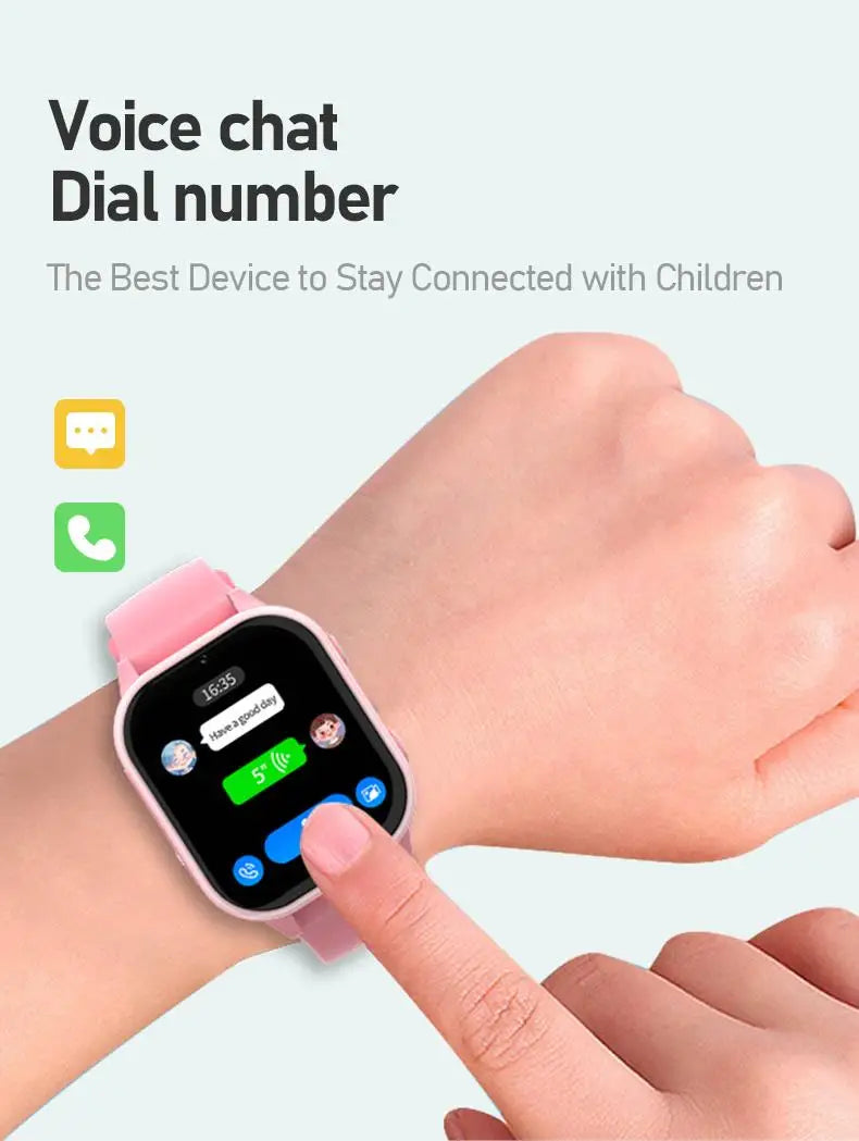 New Smart Watch Kids 4G GPS WIFI Video Call SOS 1GB+8GB Child Phone Smartwatch Camera Monitor Tracker Location Boys Girls Gifts Vue