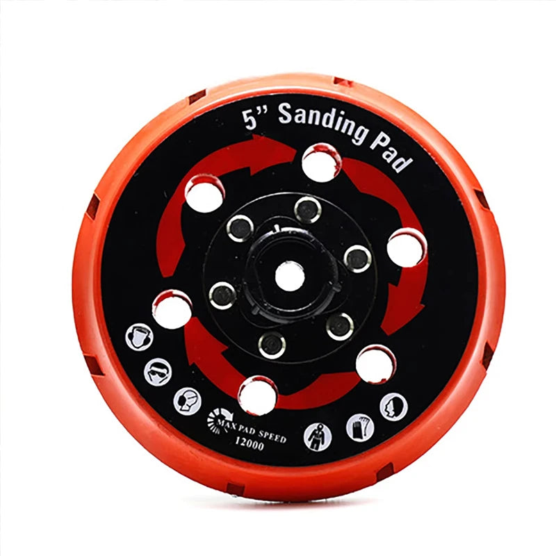 5inch 6inch Polishing Backing Plate 125/150mm 6 Hole Back Up Sanding Pad Disc Self Adhesive Back Plate For DA Polisher Vue 1Pcs-5inch