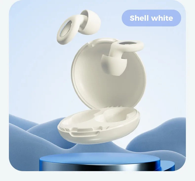 Quiet Ear Plugs Sleeping Noise Reduction Soft Reusable Hearing Vue WHITE