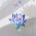 DIY Material Kit Handmade Lotus Lantern Luminous Twisted Stick Flower Lamp Colorful Glowing Handheld Light Photoshoot Decor Vue Blue 6inch