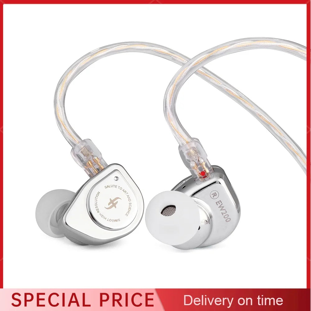SIMGOT EW200 10mm Dynamic Driver In-Ear Earphones Wired In-Ear Earphones Vue