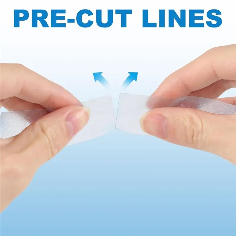ABKW-Soft Silicone Tape For Skin, 1 Roll 1" X 5.46 Yards, Waterproof Adhesive Easy To Tear Pre-Cut Tape Vue