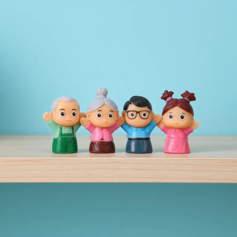 Cartoon Finger Puppet Toy Kids Soft Animal Dolls Toys Storytelling Vue