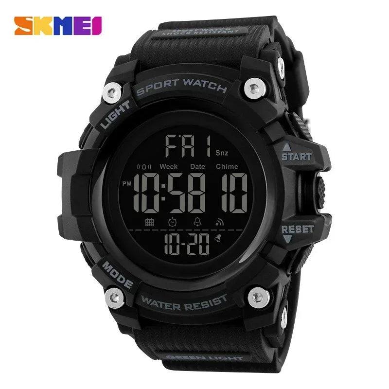 SKMEI 1384 Military Digital Men's Sport Watch – Waterproof Digital Sport Watch Vue
