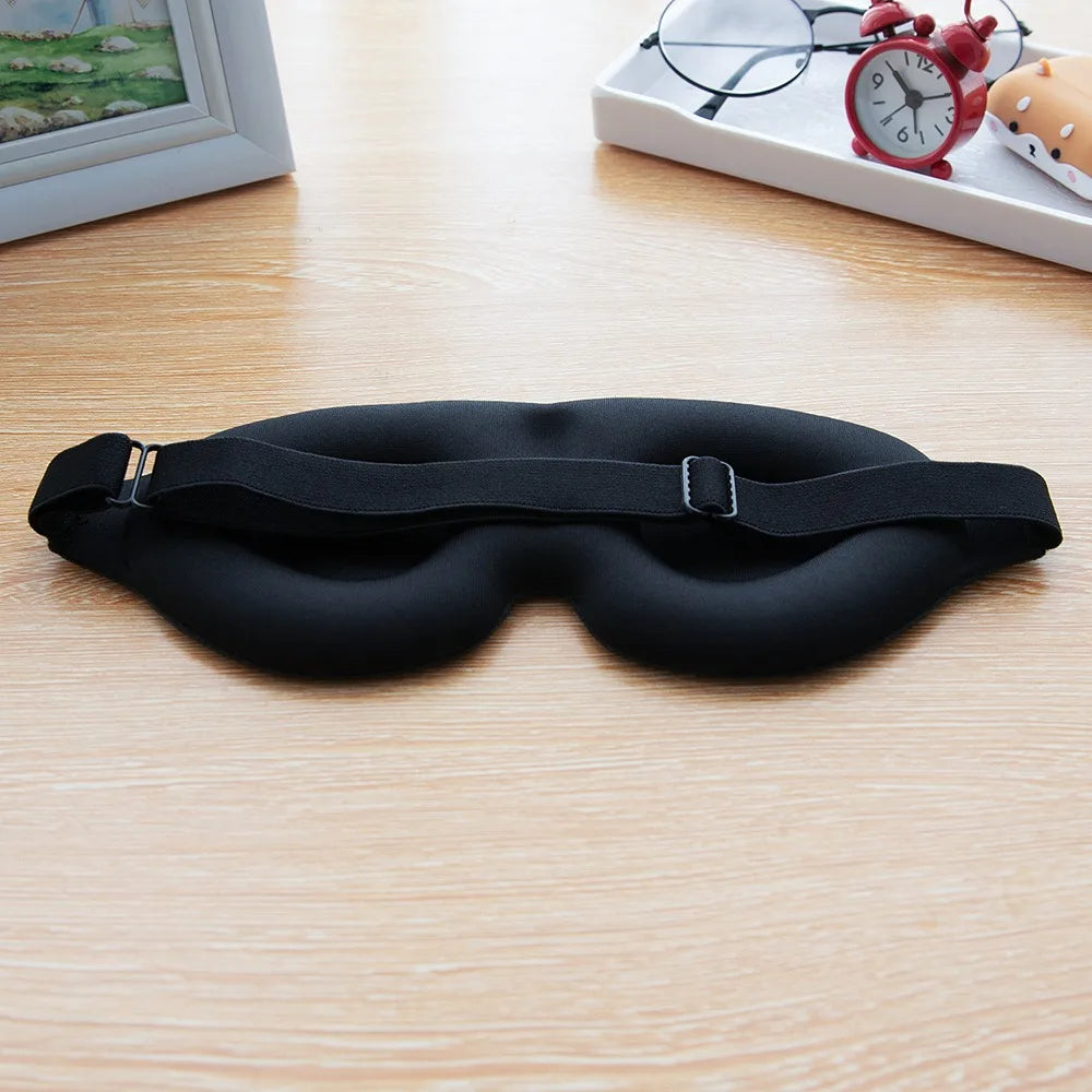 Adjustable Strap 3D Contoured Eye Mask Zero Pressure Light Block Breathable Anti Fatigue Eyepatch Portable for Sleep Travel Rest Vue