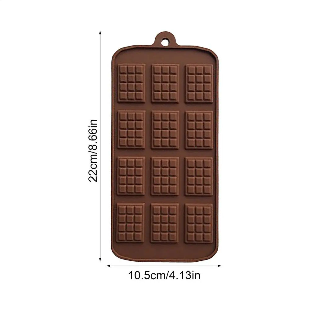 DIY Chocolate Molds Non-Stick Reusable Silicone Cake Chocolate Candy Fondant Mold Kitchen Baking Tools for Baker Ice Butter Vue E