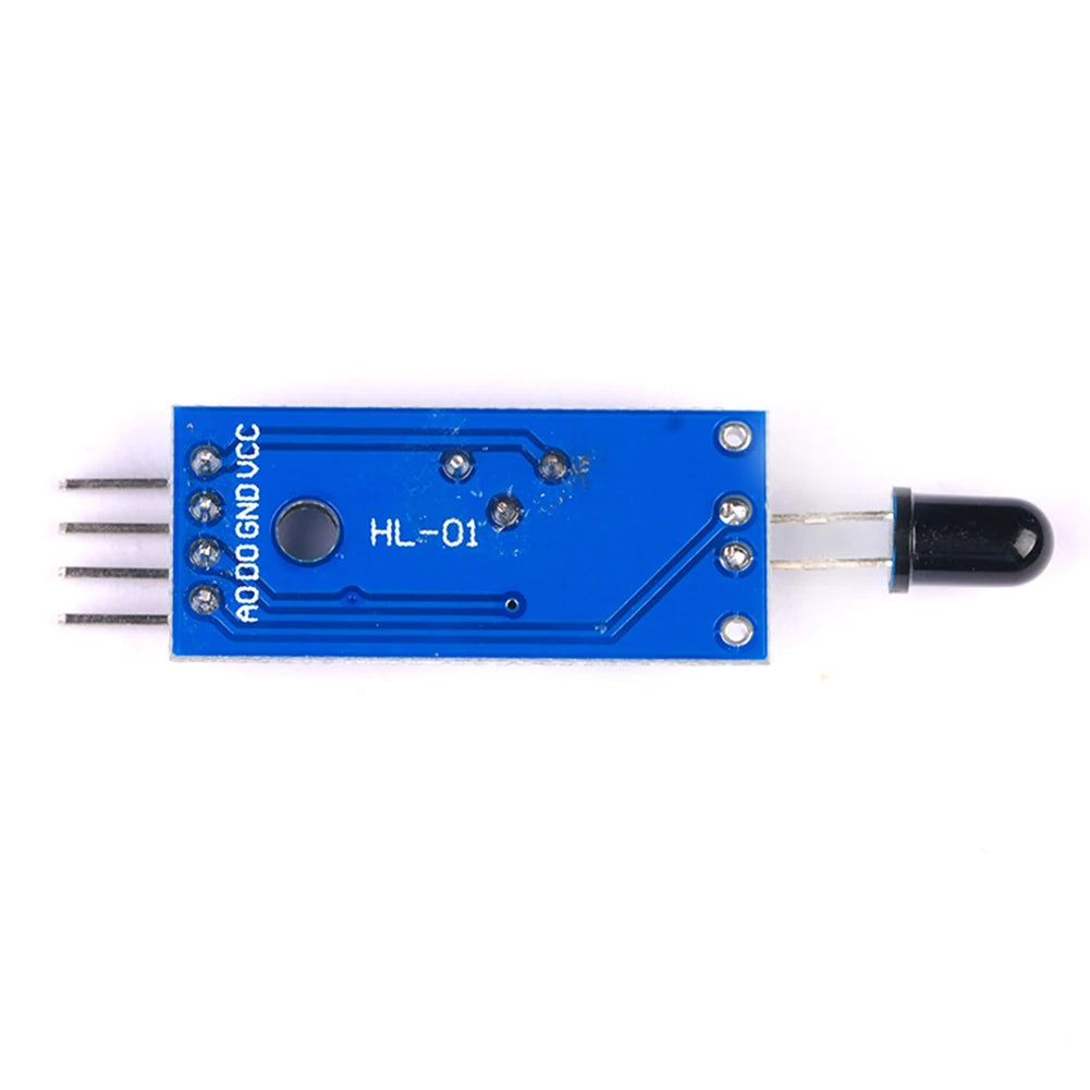 4 Pin Fire Detector Infrared Receiver Module 3.3V-5V Flame Sensor Module Sensitivity Adjustable Accessories for Arduino DIY Kit Vue
